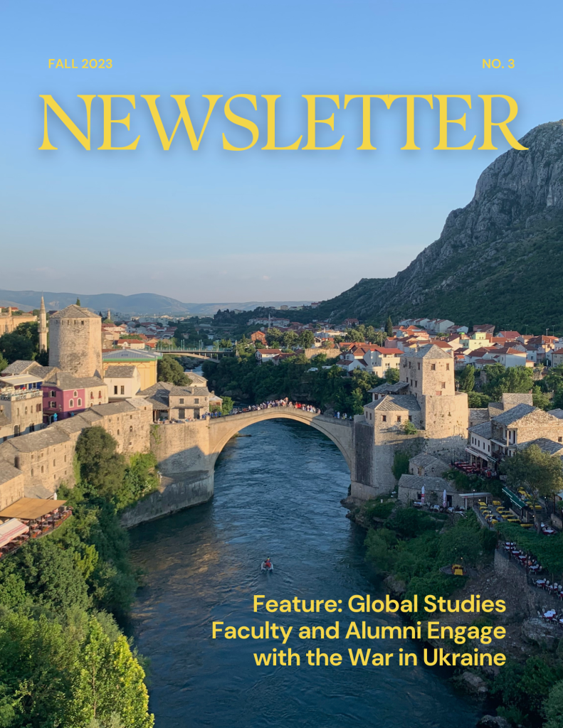Cover of the fall 2023 issue of the Curriculum in Global Studies newsletter