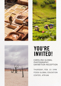 UNC Global Spring 2024 Photography Exhibition flyer
